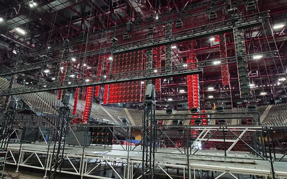 Hệ thống loa Electro-Voice X2 tại sân vận động Sud de France Arena