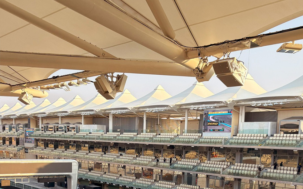 Loa Electro-Voice tại đường đua Yas Marina