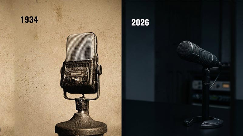 Hành trình phát triển các dòng micro Electro-Voice gần 100 năm kiến tạo (1927 – 2026)