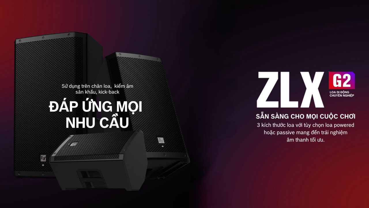 ZLX G2 & EVERSE 12 mới! Bộ đôi loa di động ấn tượng từ Electro-Voice